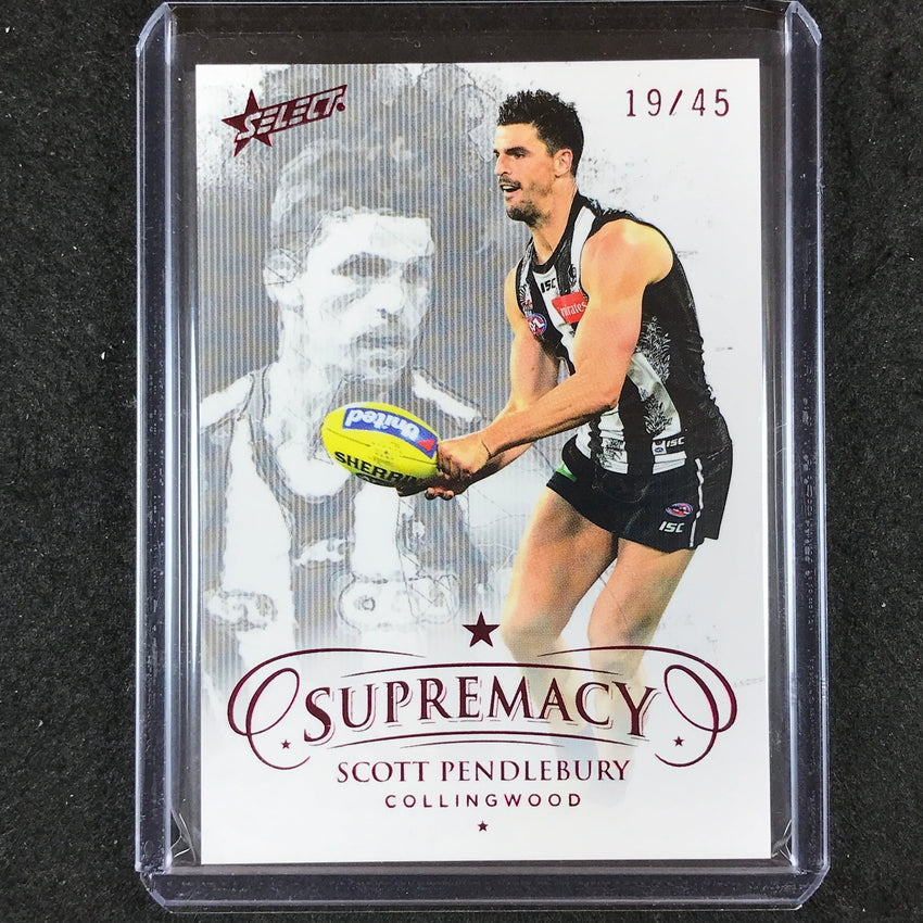 2021 Select AFL Supremacy SCOTT PENDLEBURY Base Red 19/45
