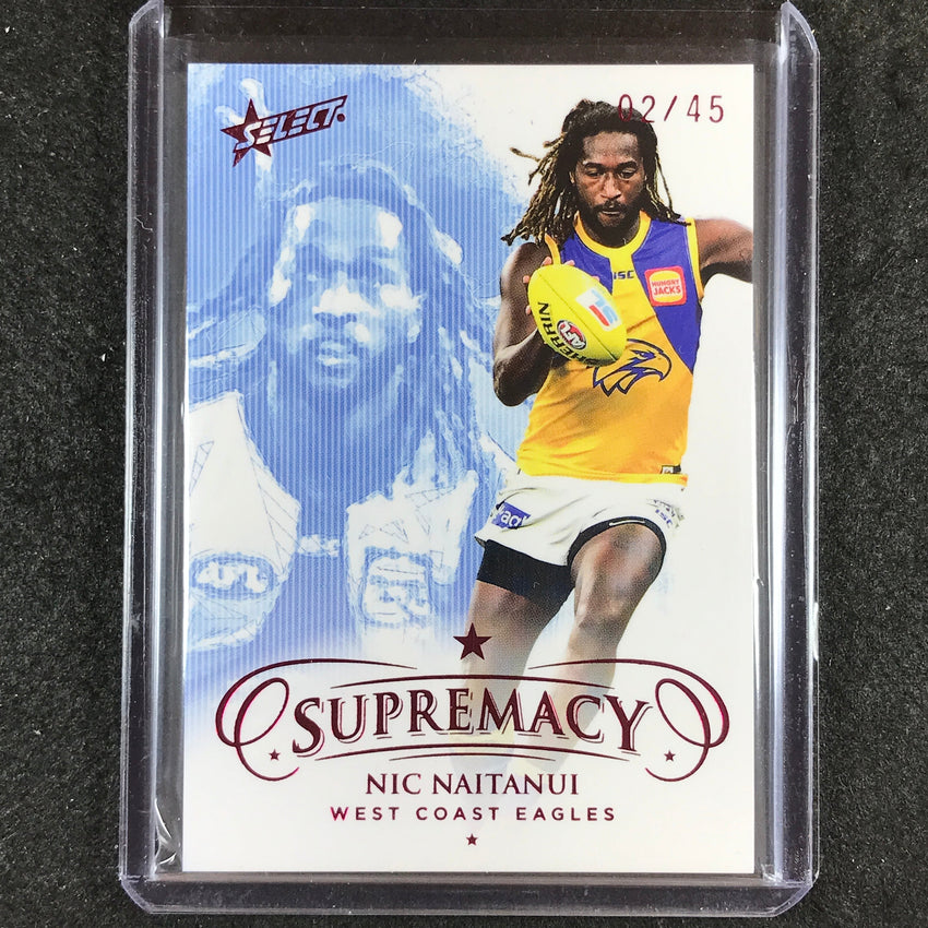 2021 Select AFL Supremacy NIC NAITANUI Base Red 02/45