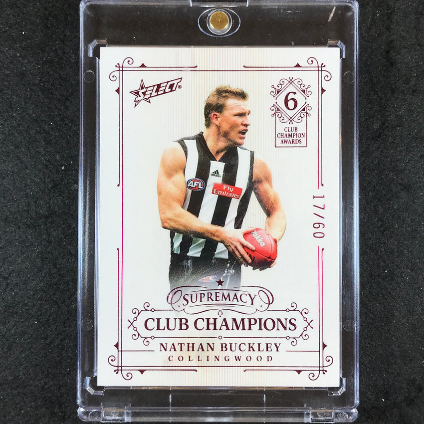 2021 Select AFL Supremacy NATHAN BUCKLEY Club Champions 17/60