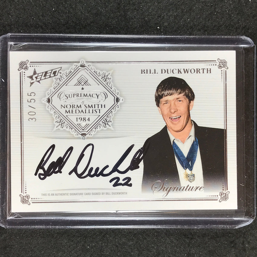 2019 Select AFL Supremacy BILL DUCKWORTH Norm Smith Medallist Signature 30/55