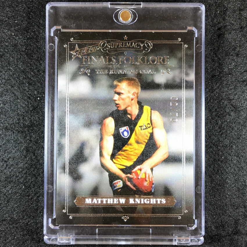 2019 Select AFL Supremacy MATTHEW KNIGHTS Finals Folklore 02/70