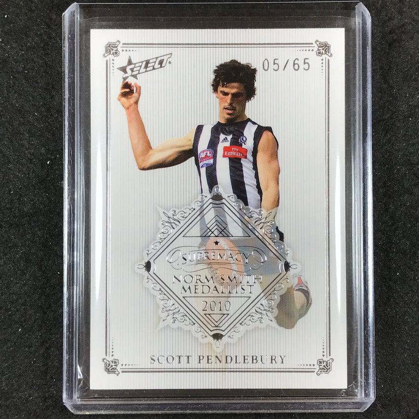 2019 Select AFL Supremacy SCOTT PENDLEBURY Norm Smith Medallist 05/65