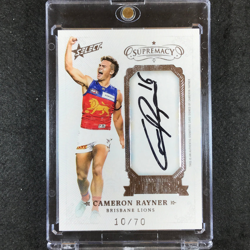 2019 Select AFL Supremacy CAMERON RAYNER Franchise Future Signature 10/70