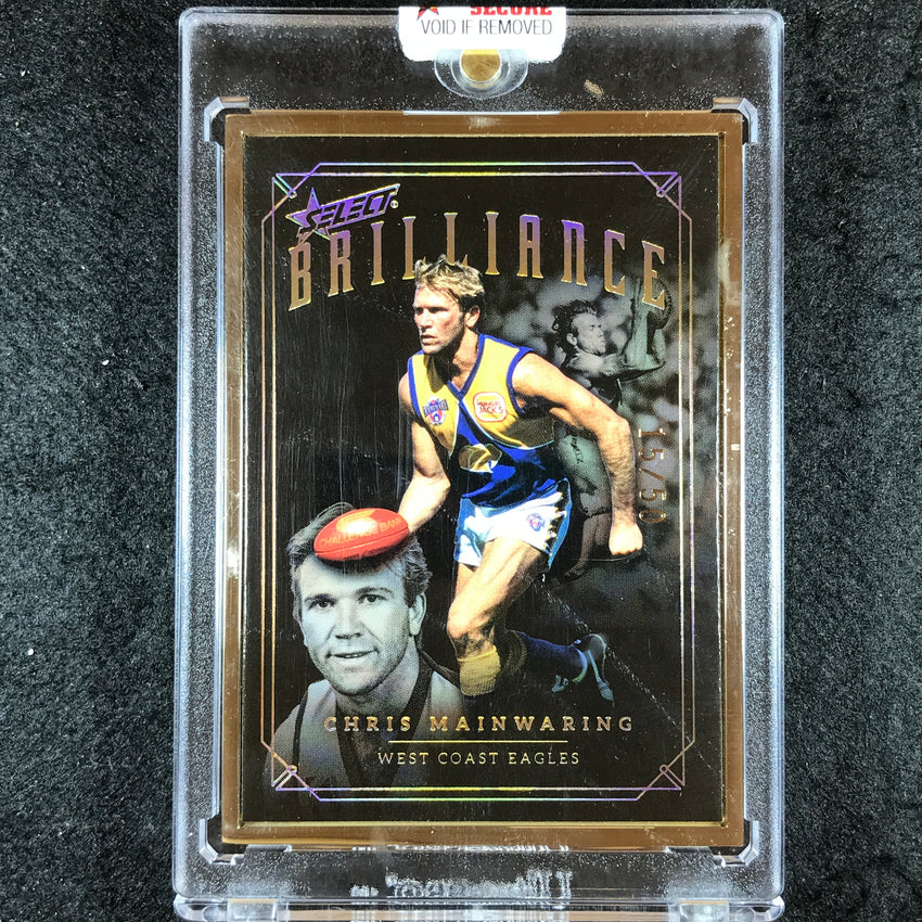 2020 Select AFL Brilliance CHRIS MAINWARING Gold Frame 15/50