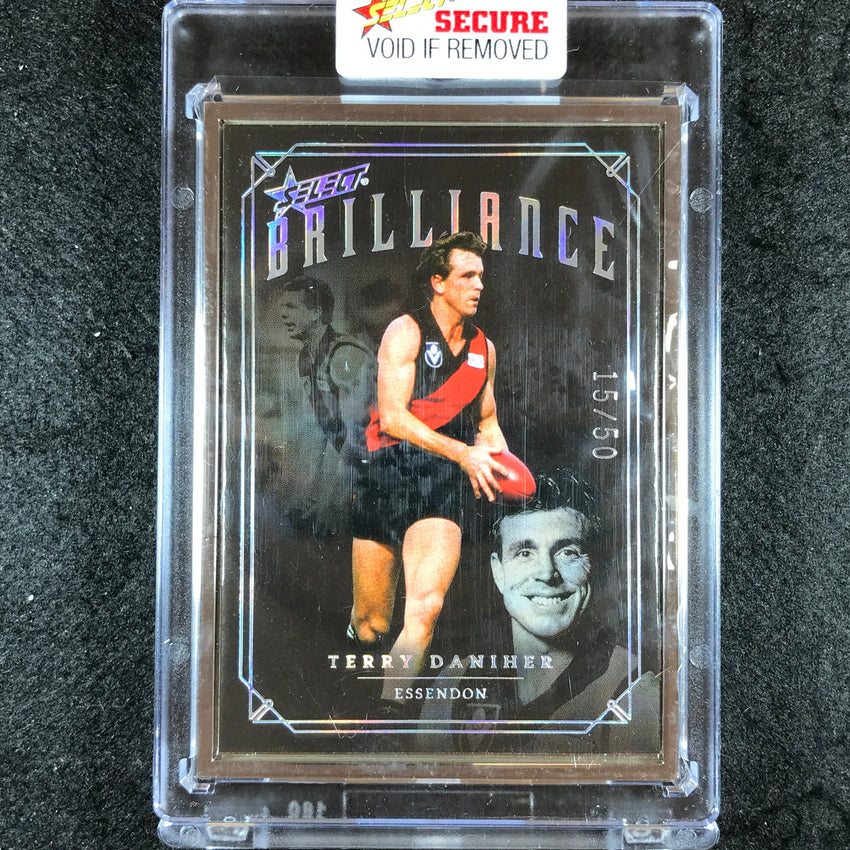 2022 Select AFL Brilliance TERRY DANIHER Platinum Frame 15/50