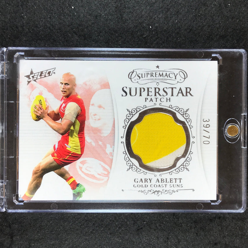 2021 Select AFL Supremacy GARY ABLETT JNR Superstar Patch 39/70