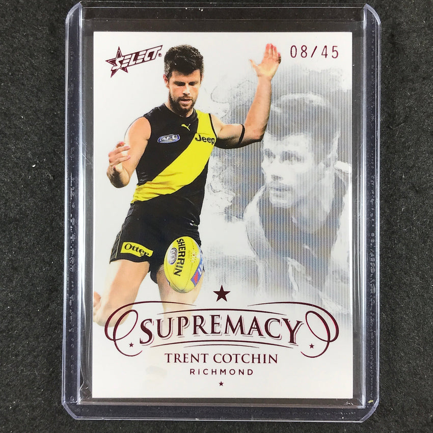 2021 Select AFL Supremacy TRENT COTCHIN Base Red 08/45