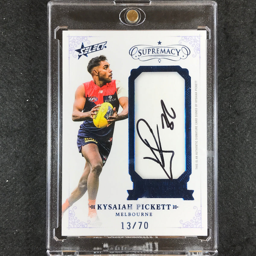 2021 Select AFL Supremacy KYSAIAH PICKETT Franchise Future Signature 13/70