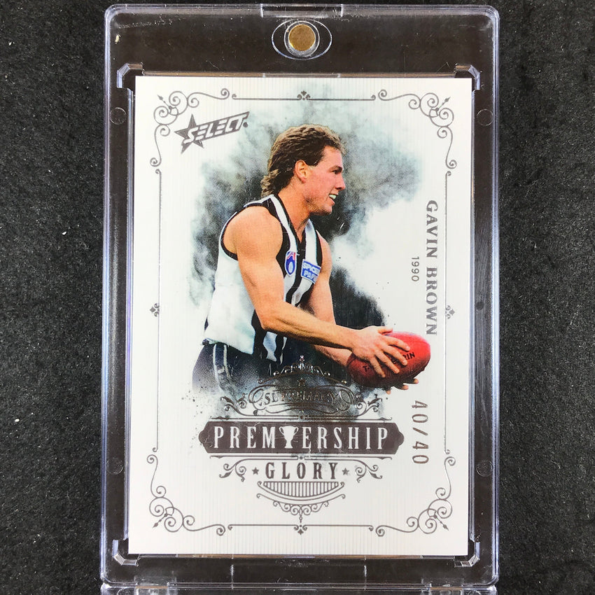 2021 Select AFL Supremacy GAVIN BROWN Premiership Glory 40/40