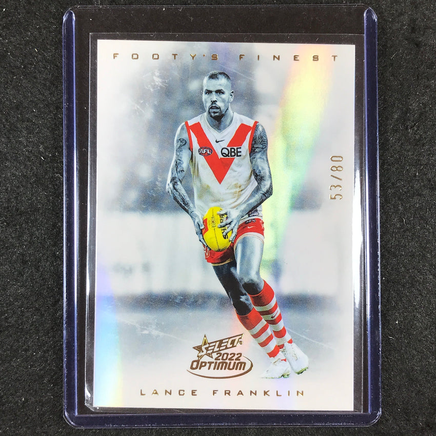 2022 Select AFL Optimum LANCE FRANKLIN Footy's Finest 53/80
