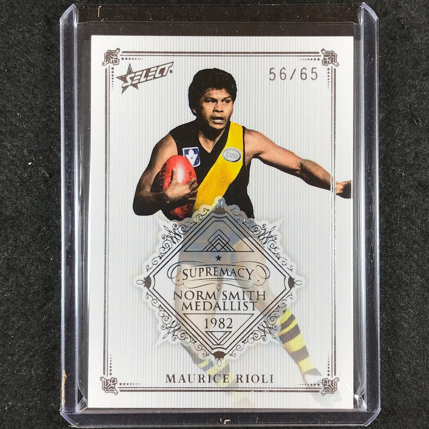 2019 Select AFL Supremacy MAURICE RIOLI Norm Smith Medallist 56/65