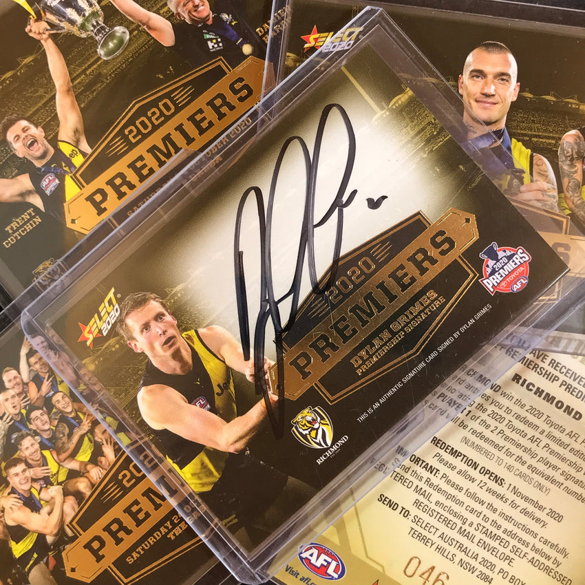 2020 Select AFL Footy Stars RICHMOND Premiership Redemption Gold GRIMES 46/150