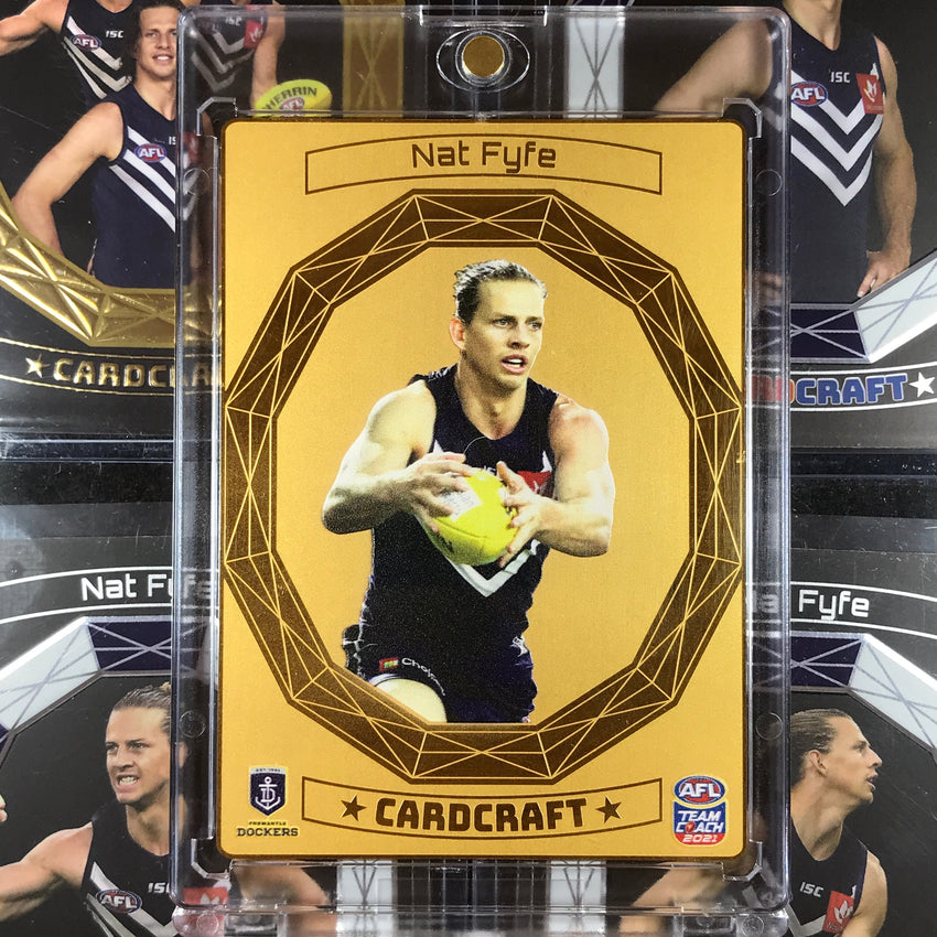2021 TeamCoach AFL Card Craft NAT FYFE Gold Plated 24k CC06
