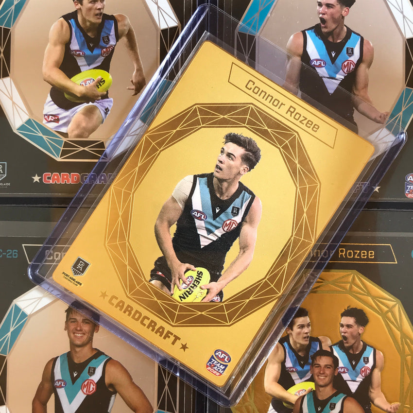2022 TeamCoach AFL Card Craft CONNOR ROZEE Gold Plated 24k CC26