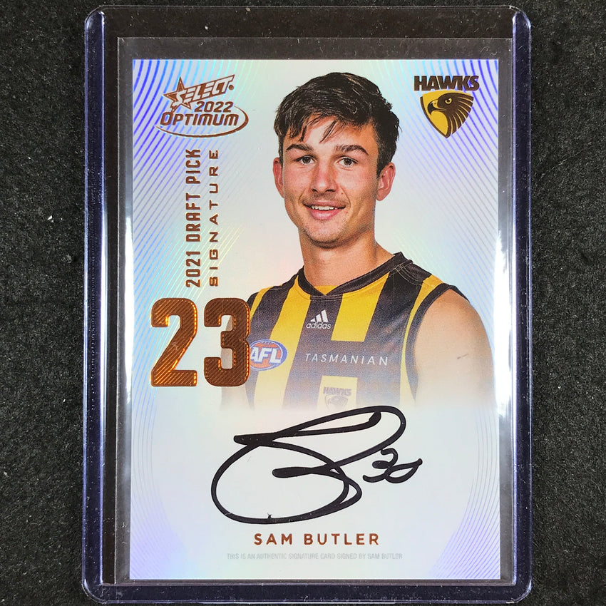 2022 Select AFL Optimum SAM BUTLER Draft Pick Signature Copper 88/170