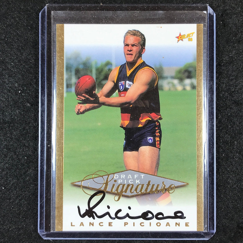 1998 Select AFL Signature Series LANCE PICIOANE Draft Pick Signature /750