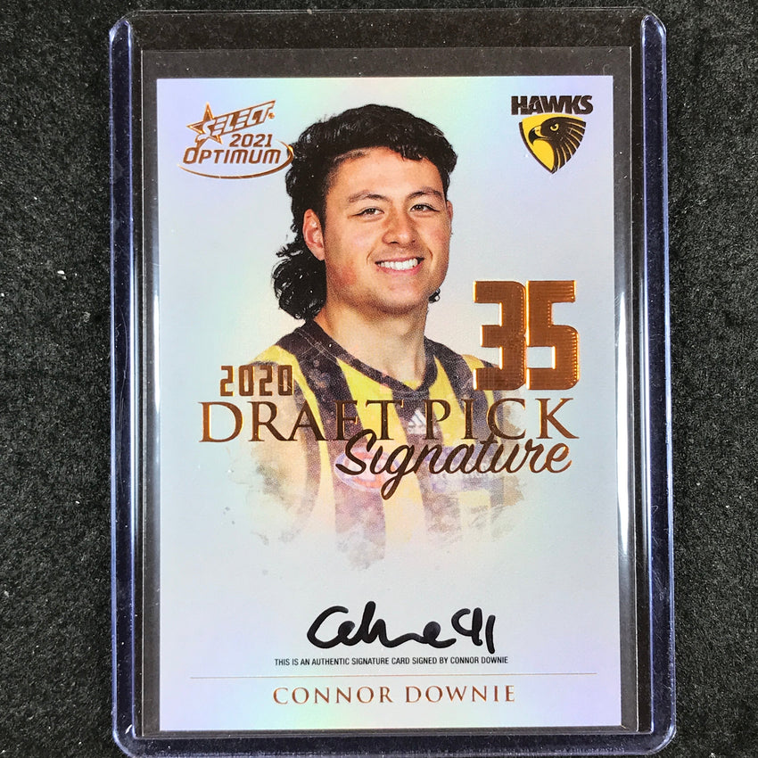 2021 Select AFL Optimum CONNOR DOWNIE Draft Pick Signature Copper 56/170