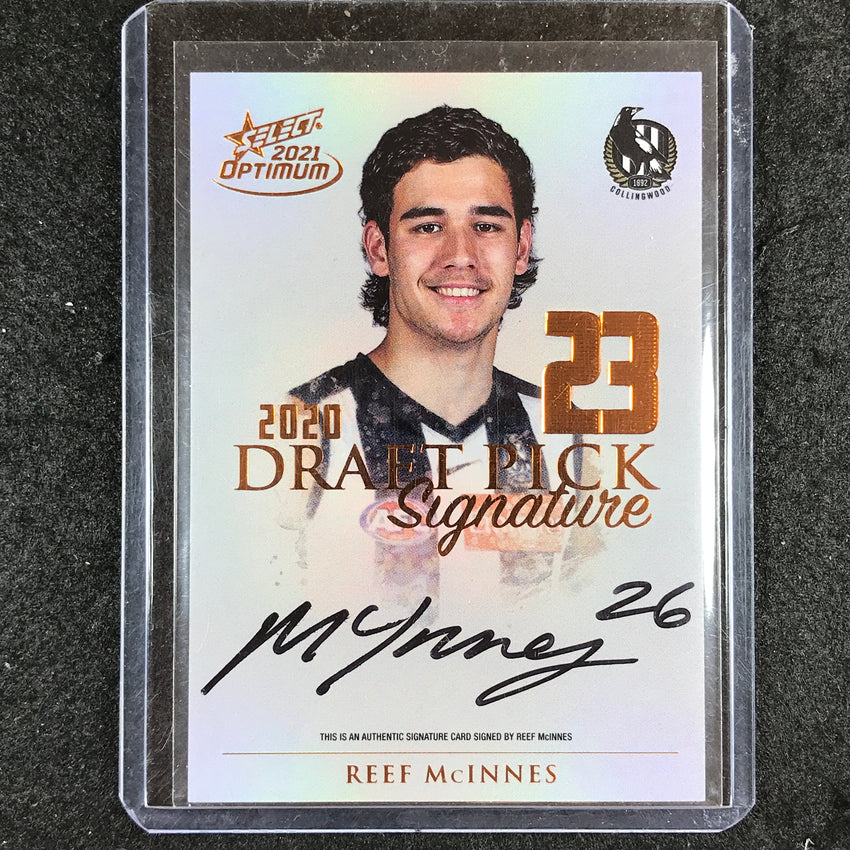 2021 Select AFL Optimum REEF MCINNES Draft Pick Signature Copper 170/170
