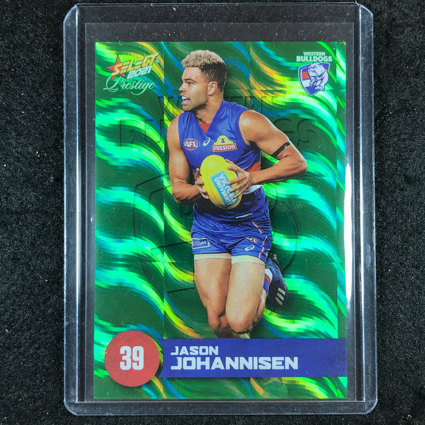 2021 Select AFL Prestige JASON JOHANNISEN Green 003/60