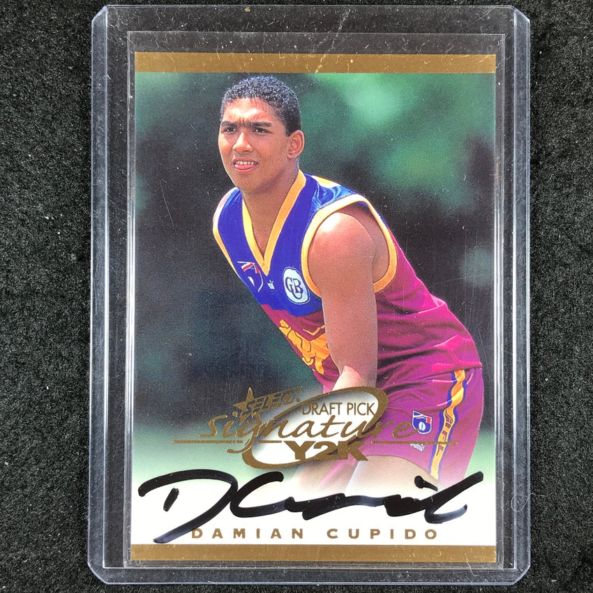 2000 Select AFL Y2K DAMIAN CUPIDO Draft Pick Signature #612