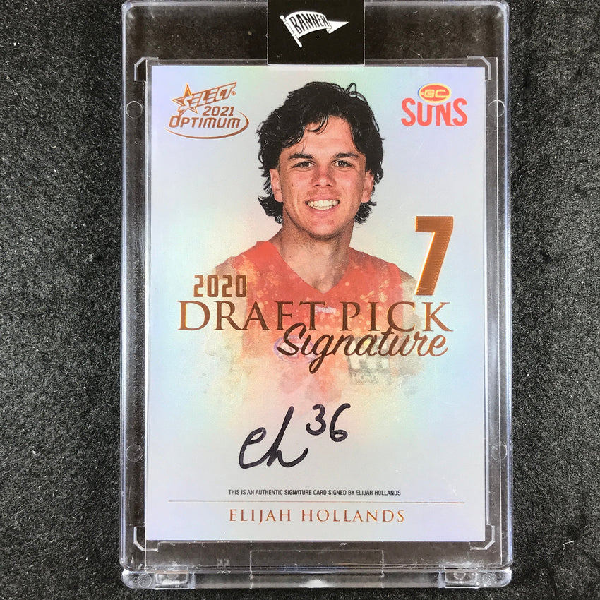 2021 Select AFL Optimum ELIJAH HOLLANDS Draft Pick Signature Copper 88/170