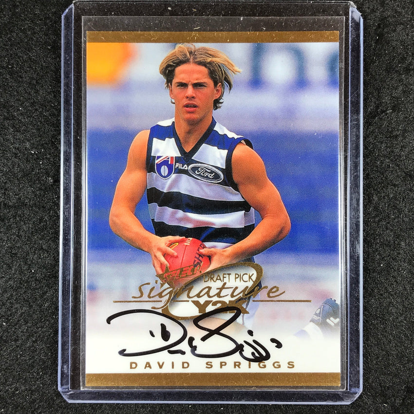 2000 Select AFL Y2K DAVID SPRIGGS Draft Pick Signature #225