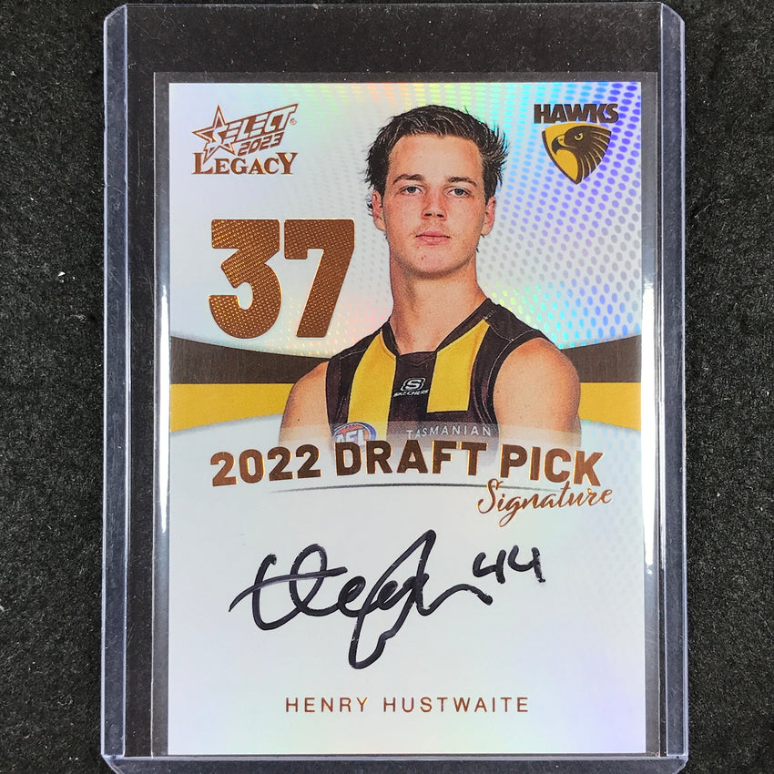 2023 Select AFL Legacy HENRY HUSTWAITE Draft Pick Signature Copper 123/175