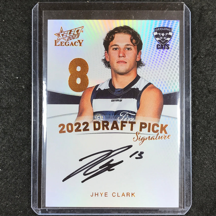 2023 Select AFL Legacy JHYE CLARK Draft Pick Signature Copper 104/175