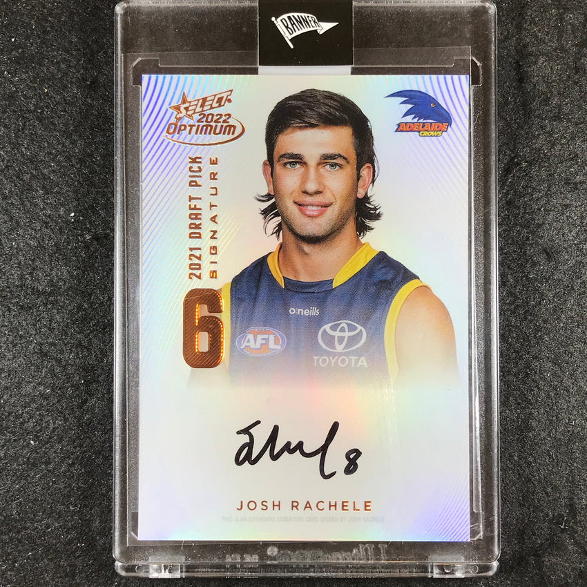 2022 Select AFL Optimum JOSH RACHELE Draft Pick Signature Copper 122/170