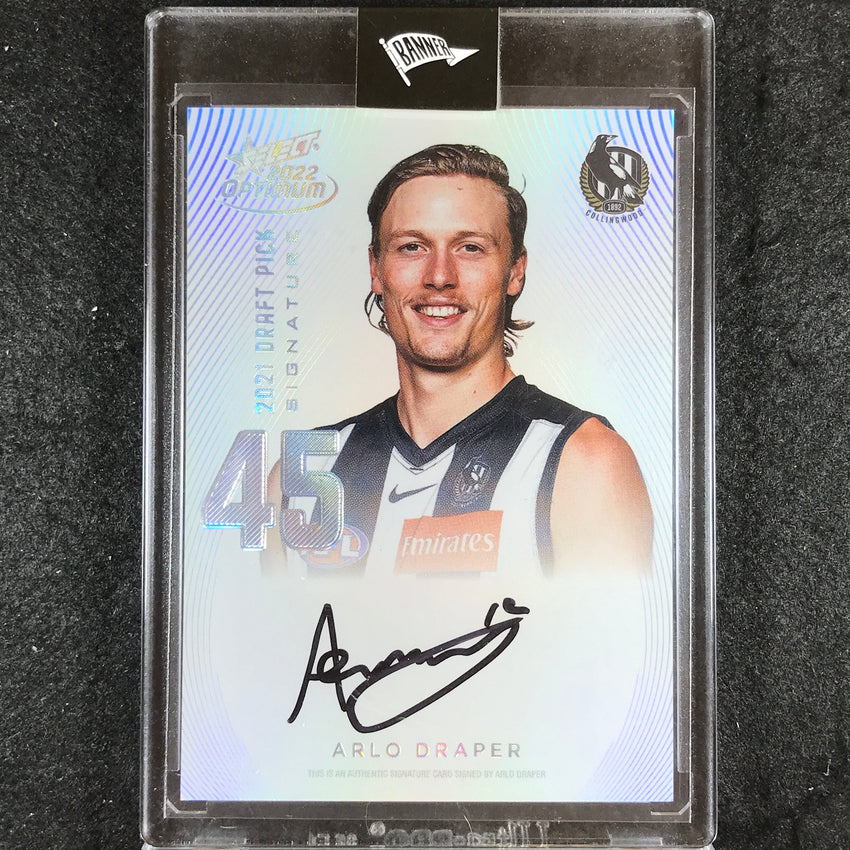 2022 Select AFL Optimum ARLO DRAPER Draft Pick Signature Platinum 26/40