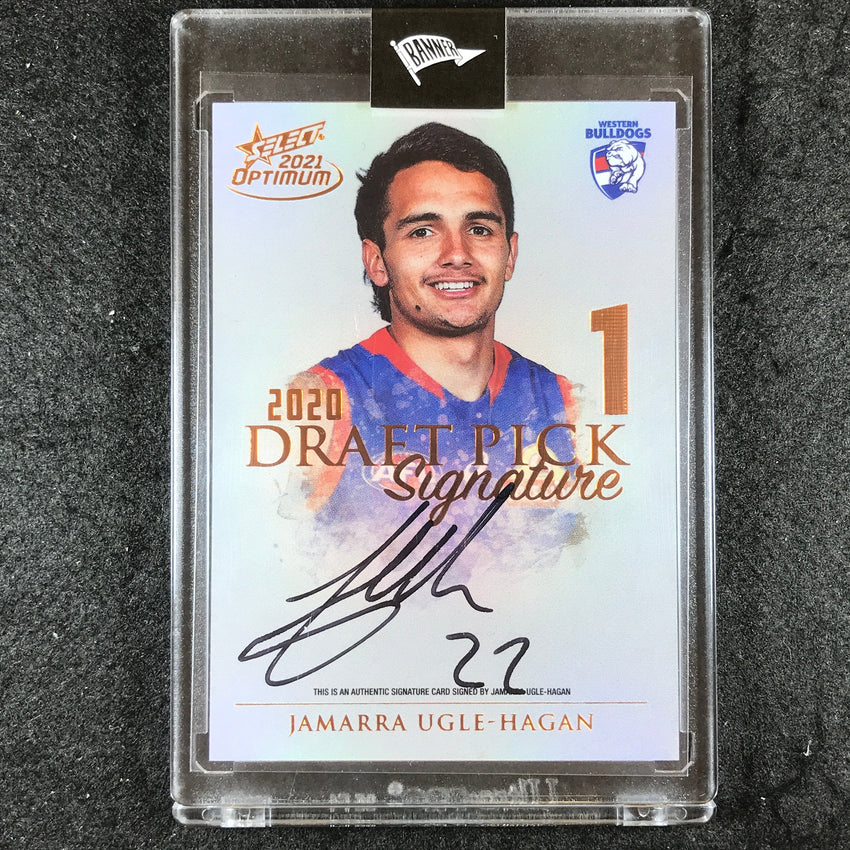2021 Select AFL Optimum JAMARRA UGLE-HAGAN Draft Pick Signature Copper 54/170