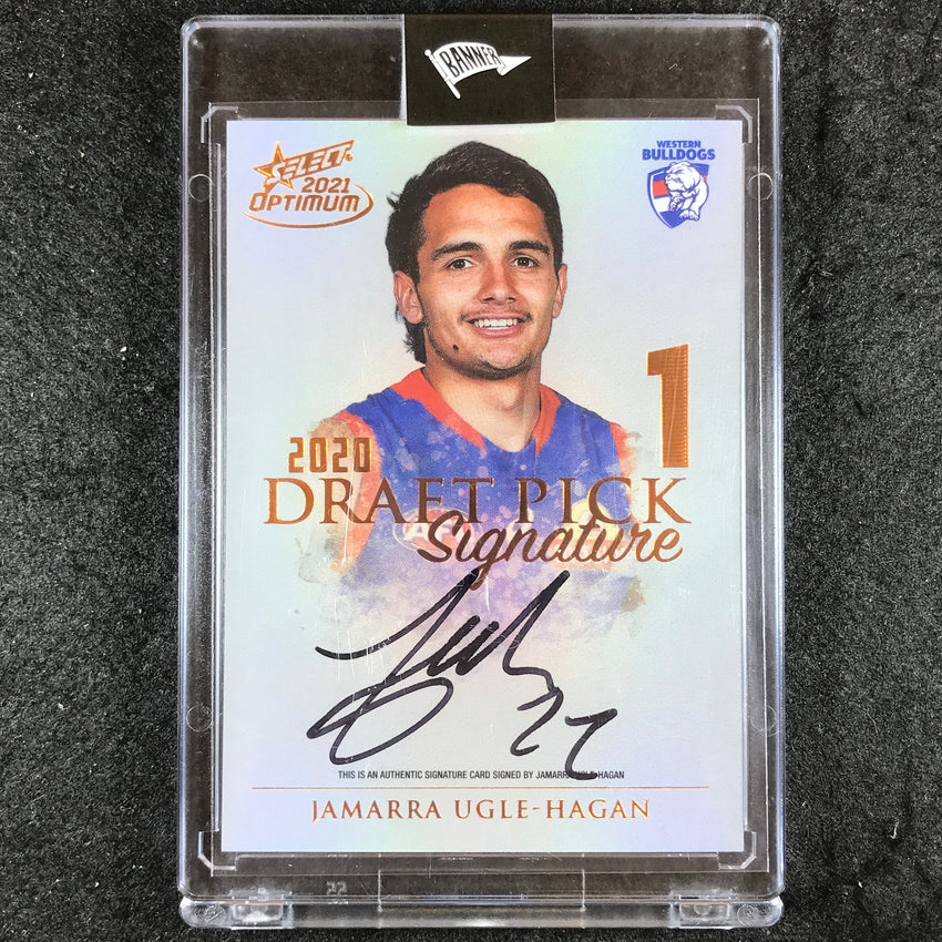 2021 Select AFL Optimum JAMARRA UGLE-HAGAN Draft Pick Signature Copper 142/170