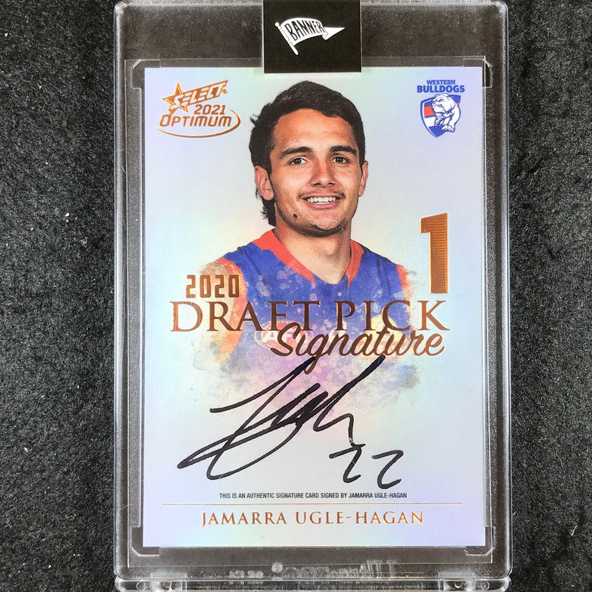 2021 Select AFL Optimum JAMARRA UGLE-HAGAN Draft Pick Signature Copper 100/170