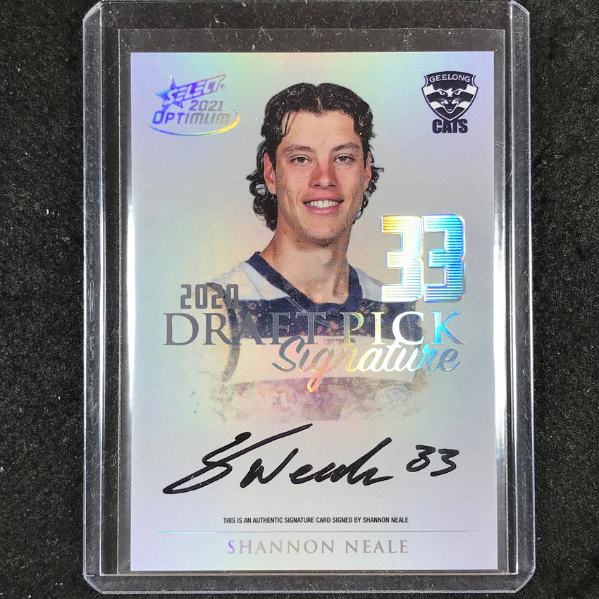 2021 Select AFL Optimum SHANNON NEALE Draft Pick Signature Platinum 21/40
