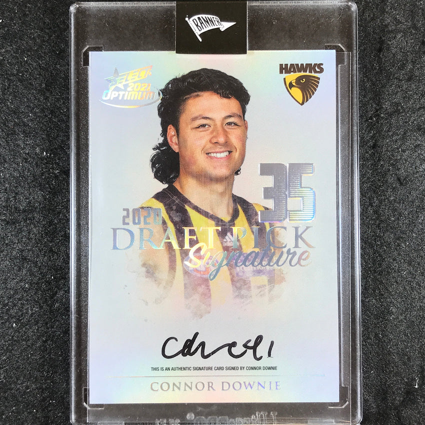 2021 Select AFL Optimum CONNOR DOWNIE Draft Pick Signature Platinum 21/40