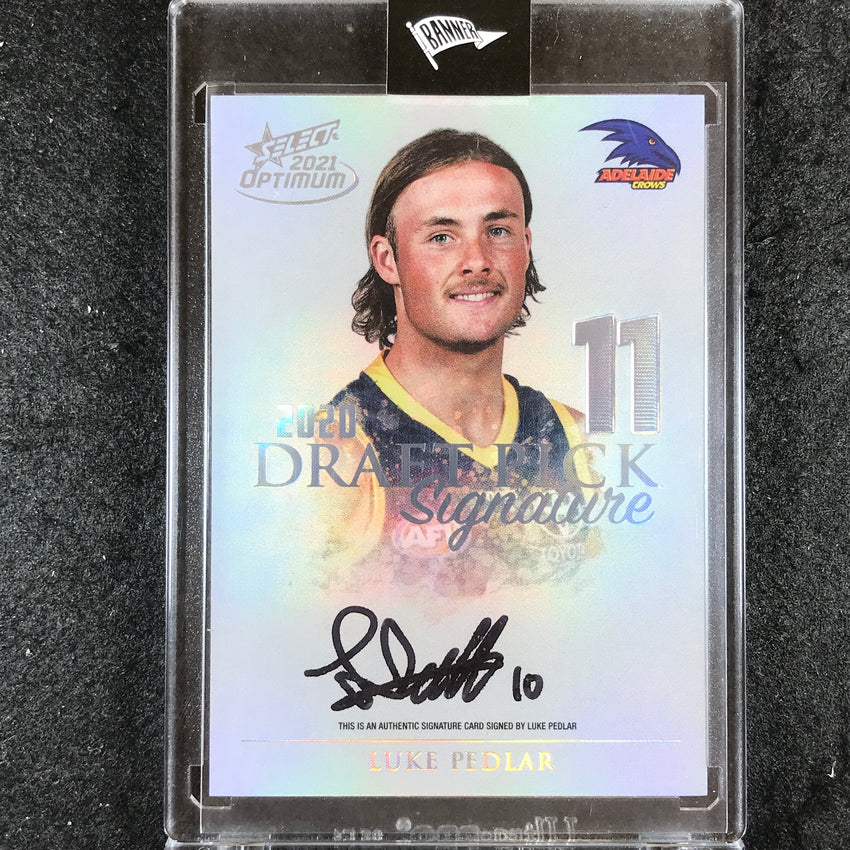2021 Select AFL Optimum LUKE PEDLAR Draft Pick Signature Platinum 27/40