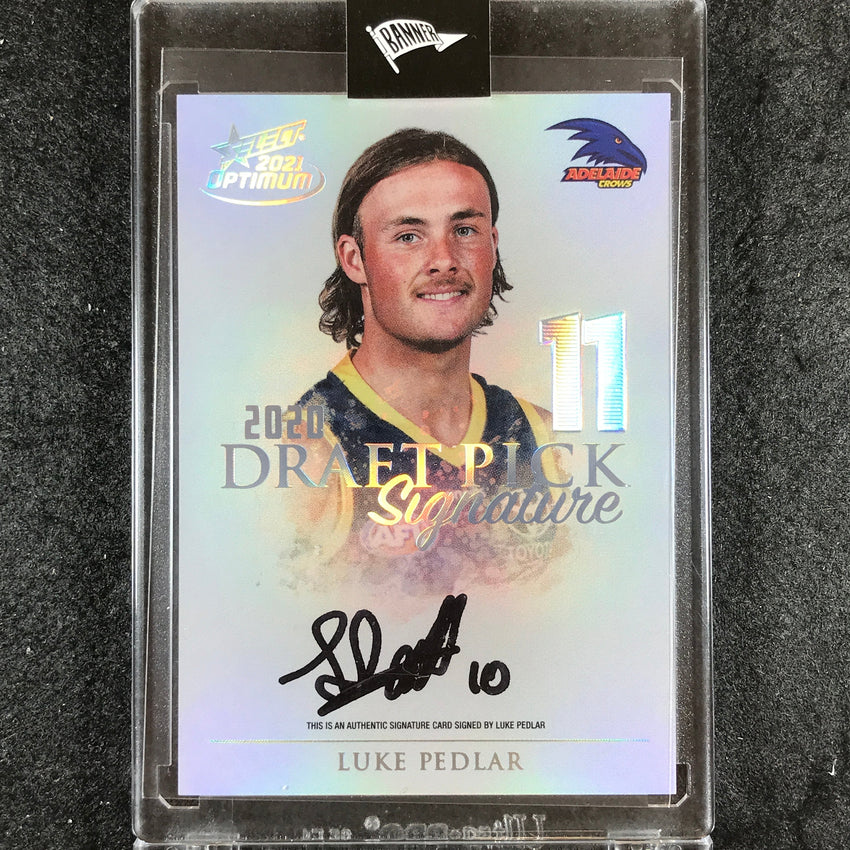 2021 Select AFL Optimum LUKE PEDLAR Draft Pick Signature Platinum 23/40