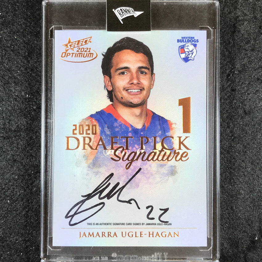 2021 Select AFL Optimum JAMARRA UGLE-HAGAN Draft Pick Signature Copper 008/170