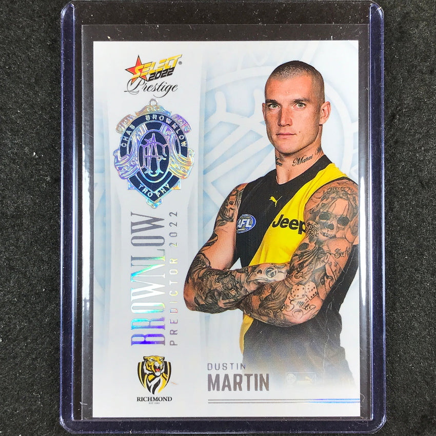 2022 Select AFL Prestige DUSTIN MARTIN Brownlow Predictor Platinum 34/40