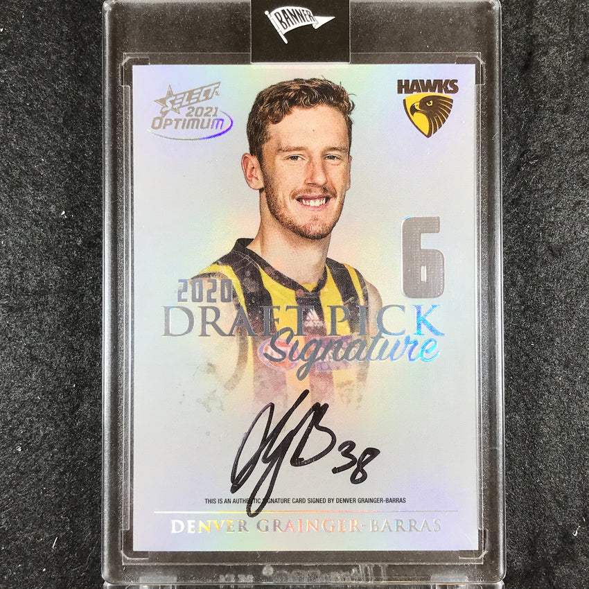2021 Select AFL Optimum DENVER GRAINGER-BARRAS Draft Signature Platinum 05/40
