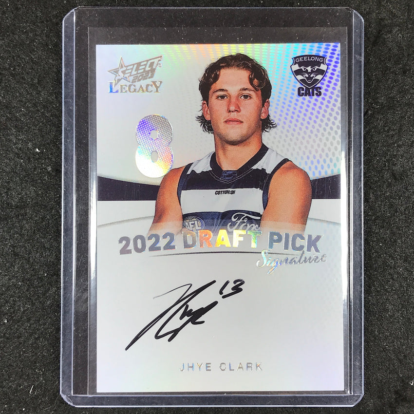 2023 Select AFL Legacy JHYE CLARK Draft Pick Signature Platinum 10/40