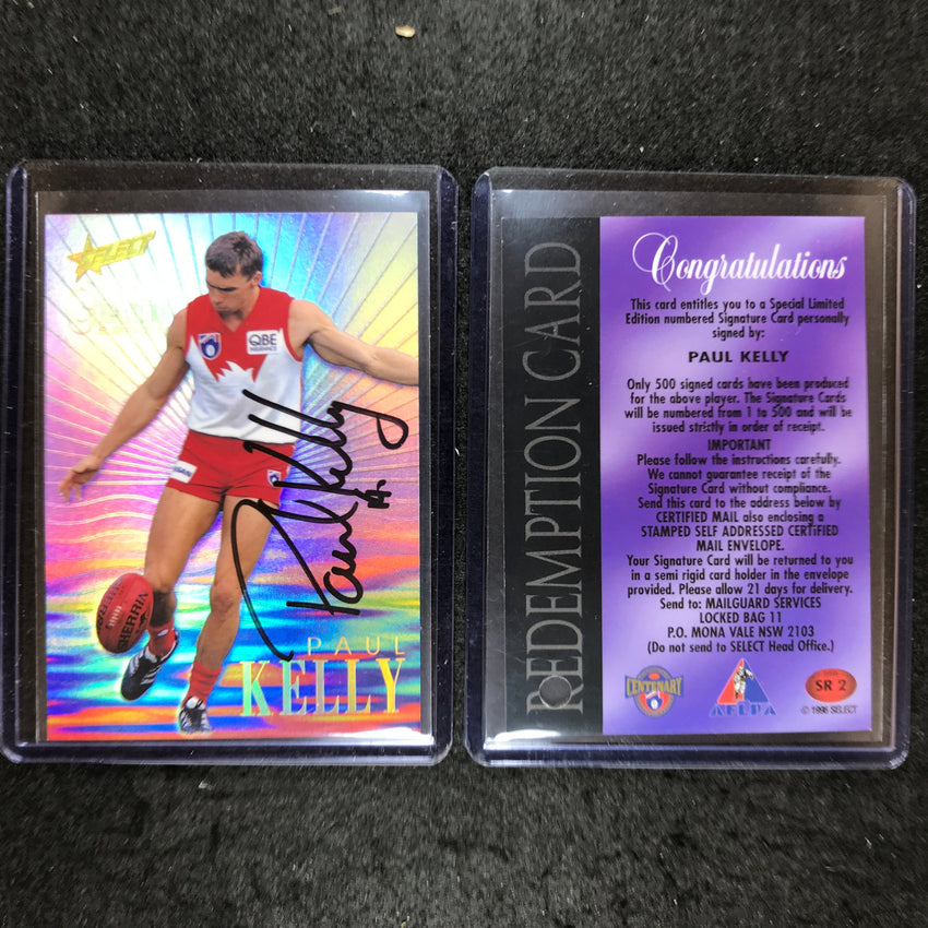 1996 Select AFL Classic PAUL KELLY Signature 151/500