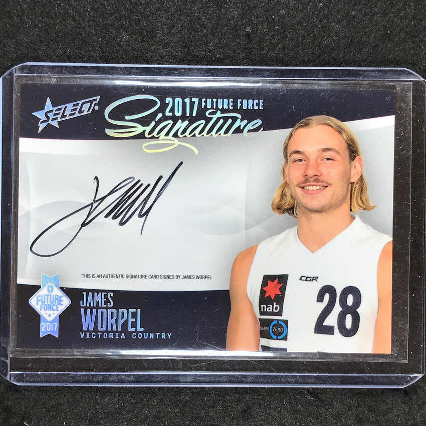 2017 Select AFL Future Force JAMES WORPEL Signature Platinum 44/50