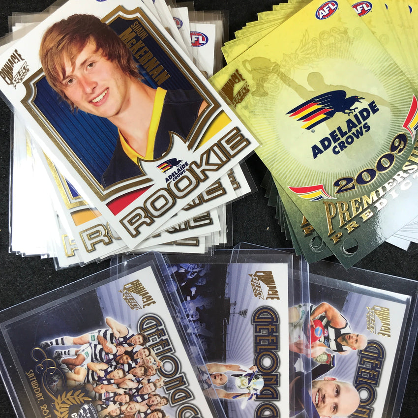 2009 Select AFL Pinnacle FULL SET ROOKIES & GEELONG Predictors 184/400