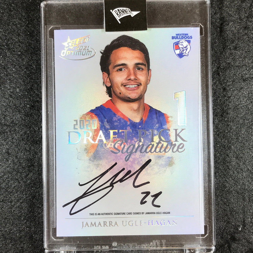 2021 Select AFL Optimum JAMARRA UGLE-HAGAN Draft Pick Signature Platinum 08/40