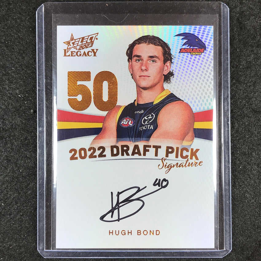 2023 Select AFL Legacy HUGH BOND Draft Pick Signature Copper 11/175