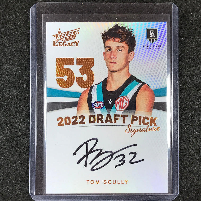 2023 Select AFL Legacy TOM SCULLY Draft Pick Signature Copper 90/175