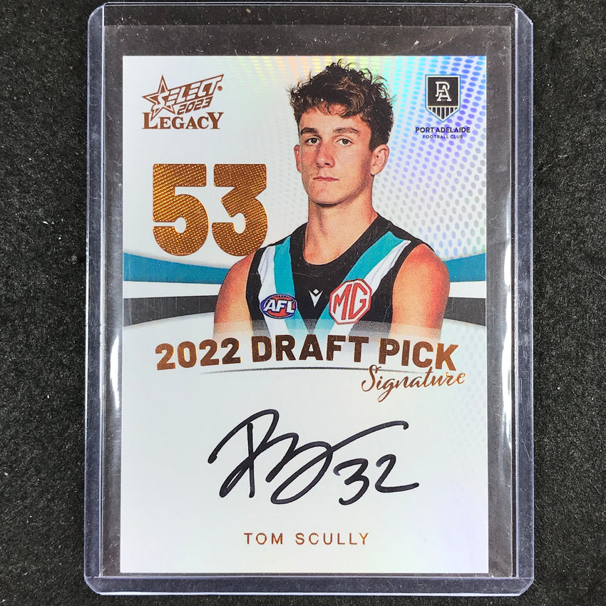 2023 Select AFL Legacy TOM SCULLY Draft Pick Signature Copper 83/175