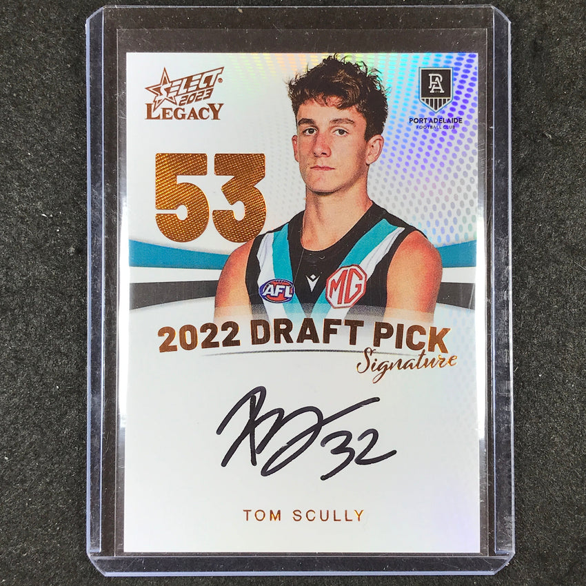 2023 Select AFL Legacy TOM SCULLY Draft Pick Signature Copper 43/175