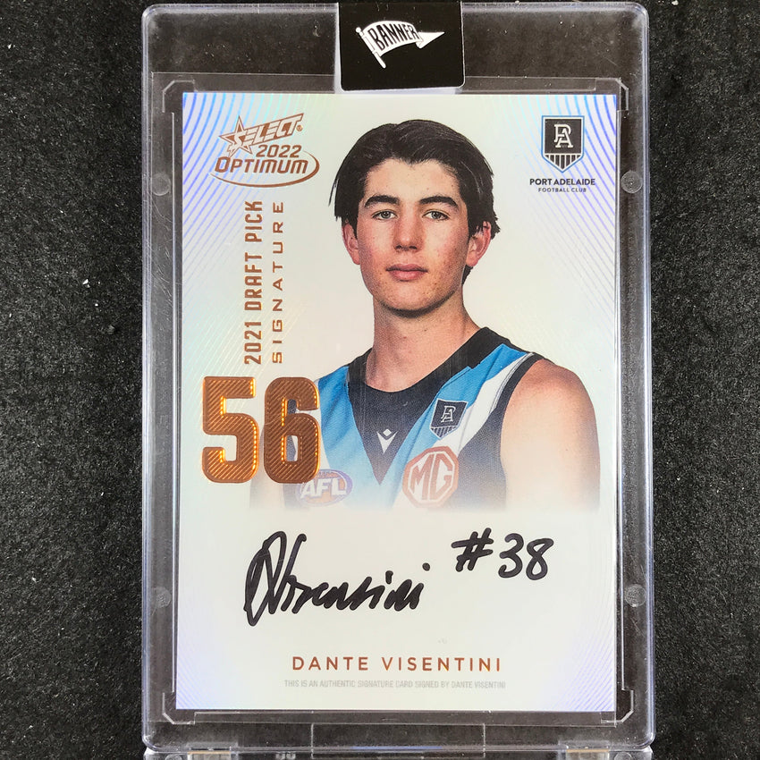 2022 Select AFL Optimum DANTE VISENTINI Draft Pick Signature Copper 137/170
